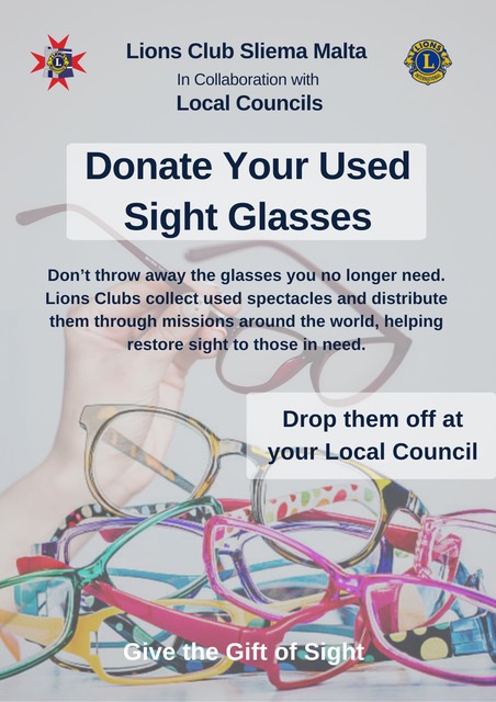 Donate Your Used Sight Glasses Poster